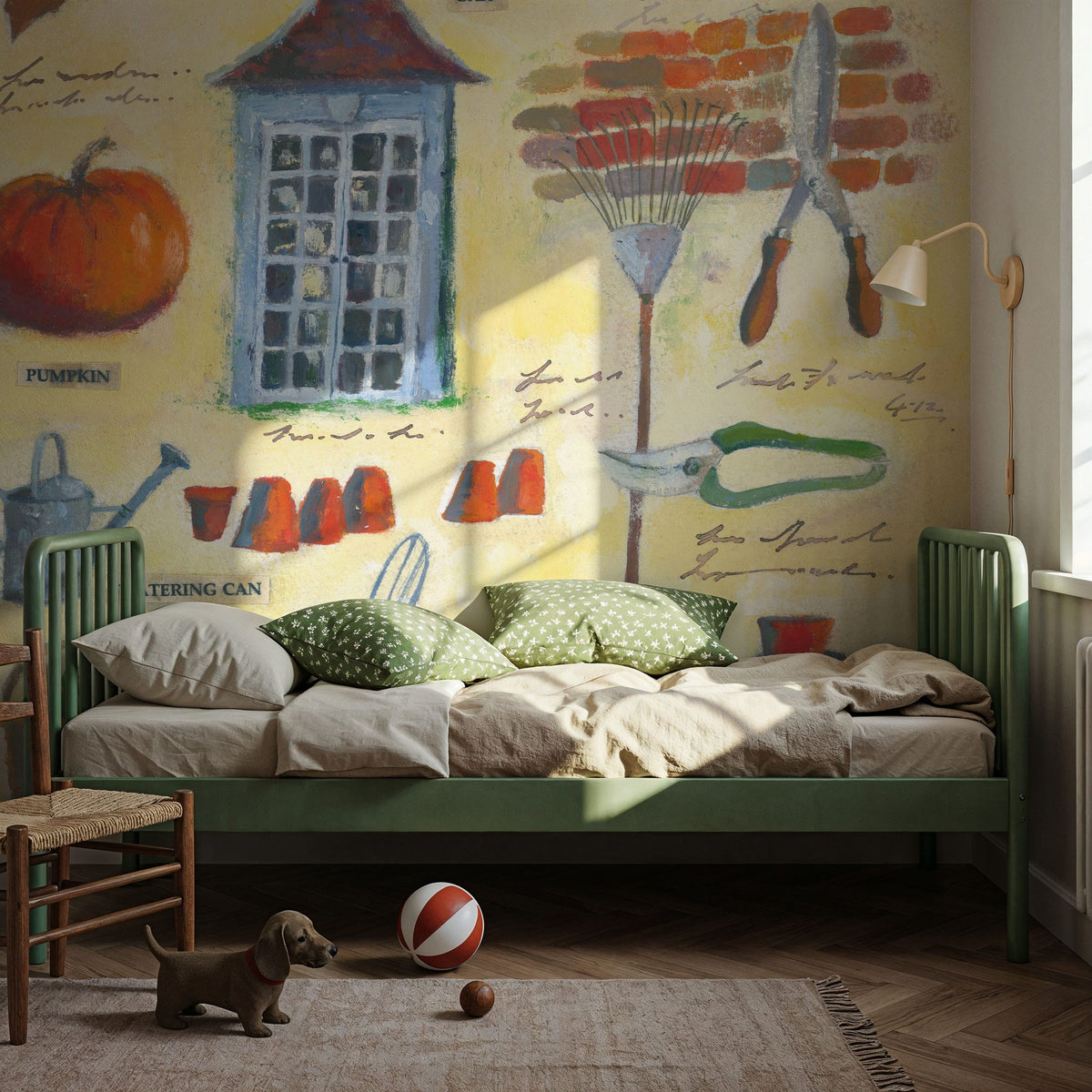 Fall Collage Mural Wallpaper - room preview 02