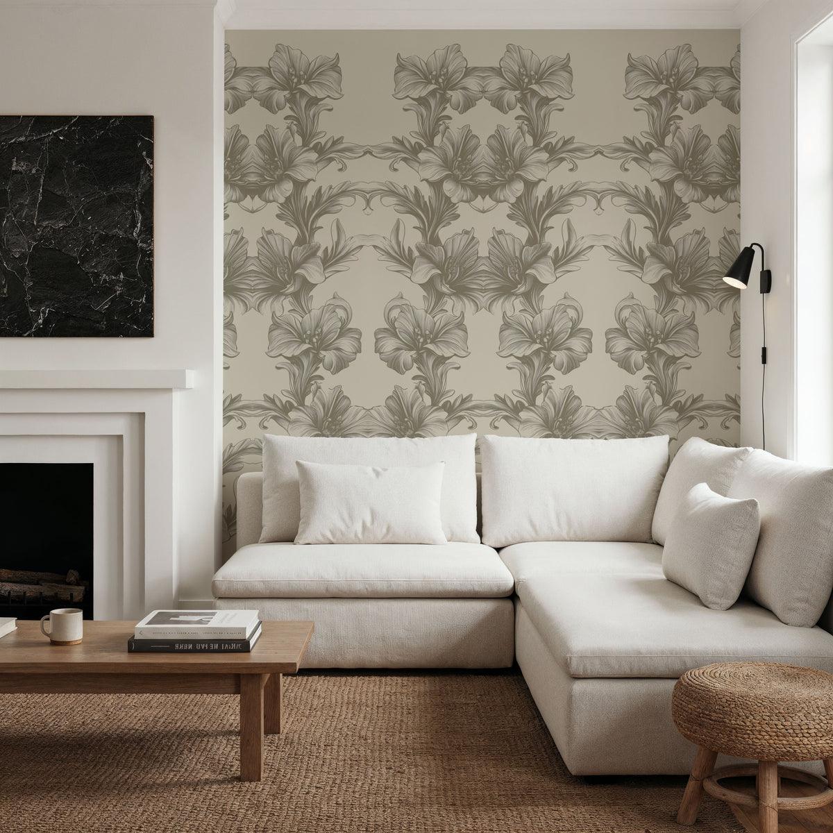 Flower Bridges Mural Wallpaper - room preview 02