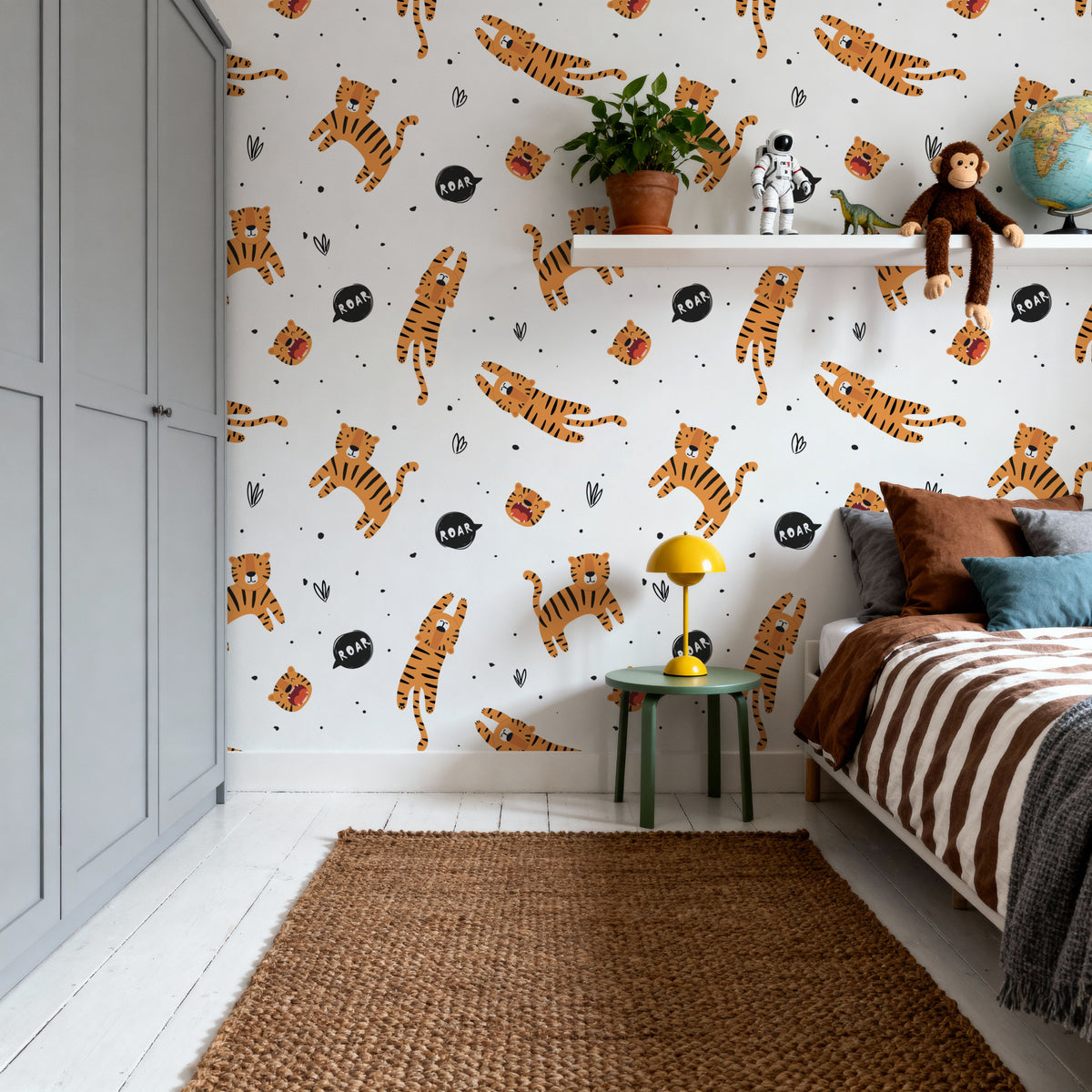 Tiger Roar Mural Wallpaper - room preview 02