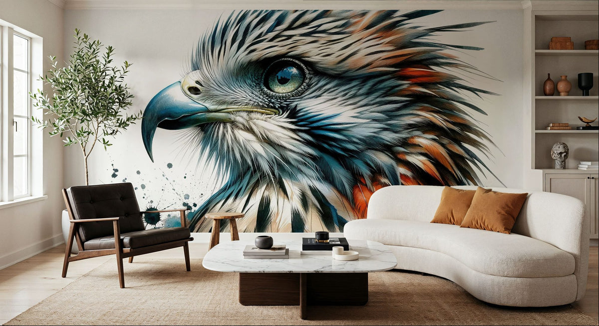 Horizon of Feathers Mural Wallpaper - room preview 02