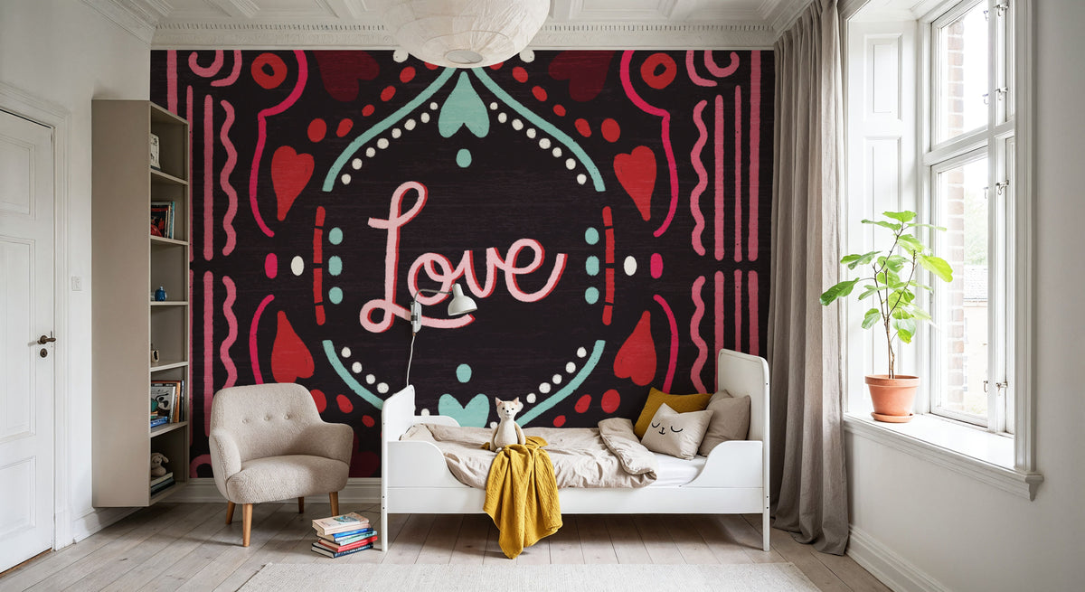 Love Sentiments Love Mural Wallpaper - room preview 02