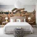 Sunlit Harvest Mural Wallpaper - room preview 02