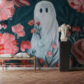 Ghost Among the Flowers Mural Wallpaper - room preview 02