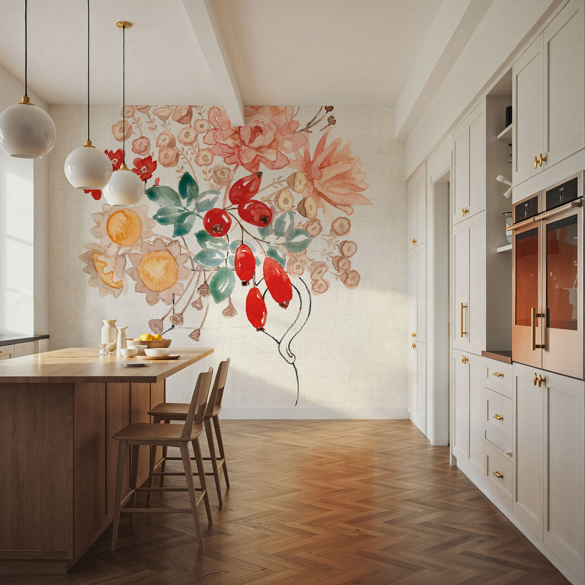 Festive Season XI Mural Wallpaper - room preview 02