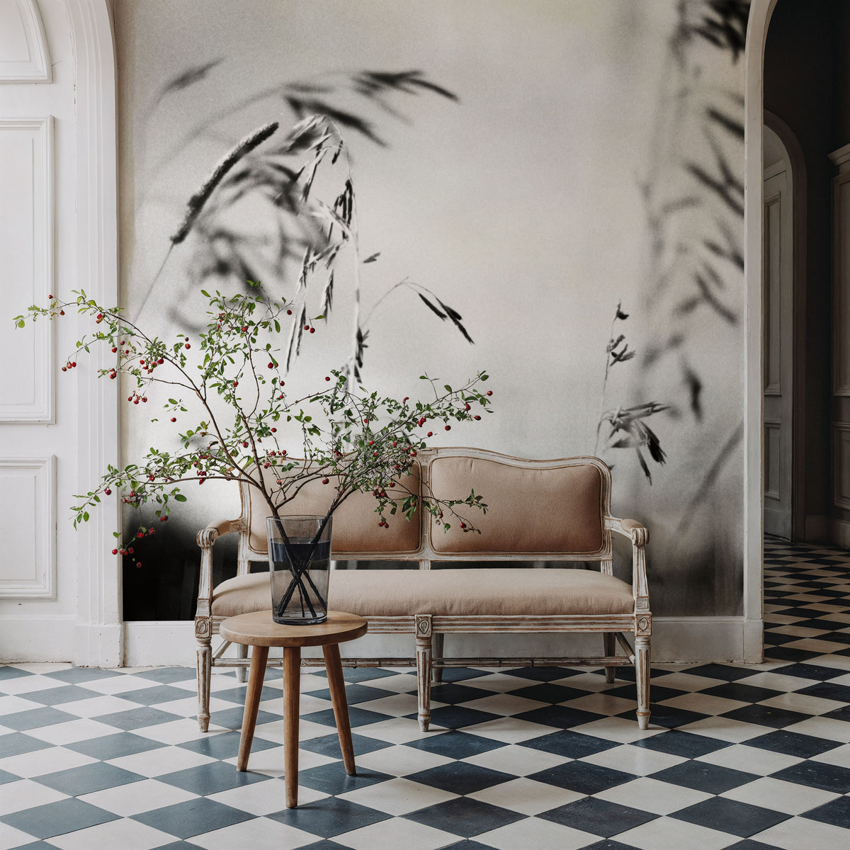Windy Wheat Fields I Mural Wallpaper - room preview 02