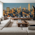 Midtown Sunset Mural Wallpaper - room preview 02
