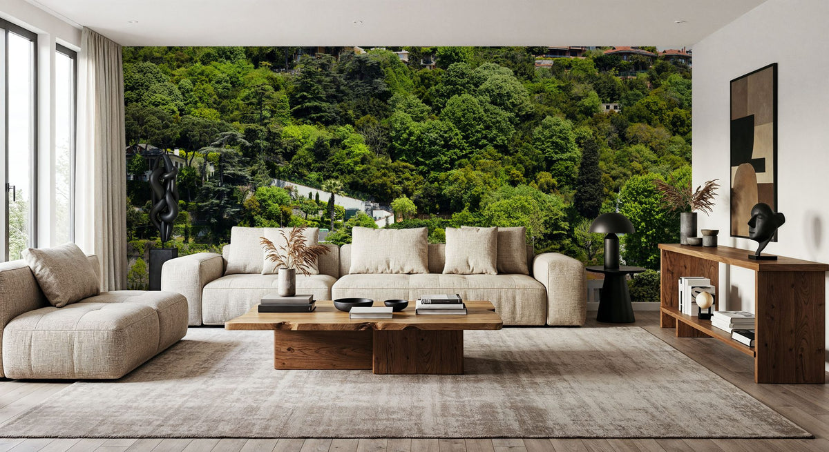 Lakeside Village Retreat Mural Wallpaper - room preview 02