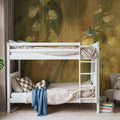 Yellow Orchid I Mural Wallpaper - room preview 02