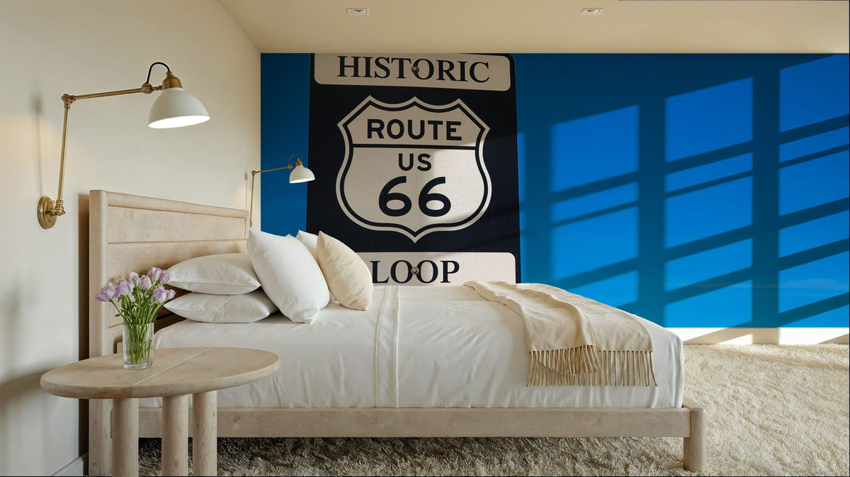 Route 66 Mural Wallpaper - room preview 02