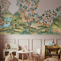 Orchard Reverie (no Animals), Soft Pink Mural Wallpaper - room preview 02