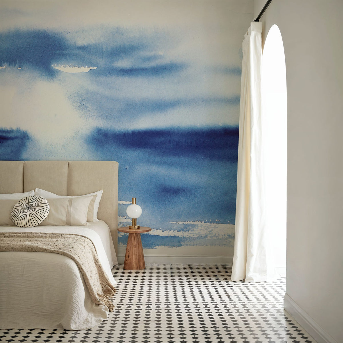 Ocean Blue Pt.3 Mural Wallpaper - room preview 02