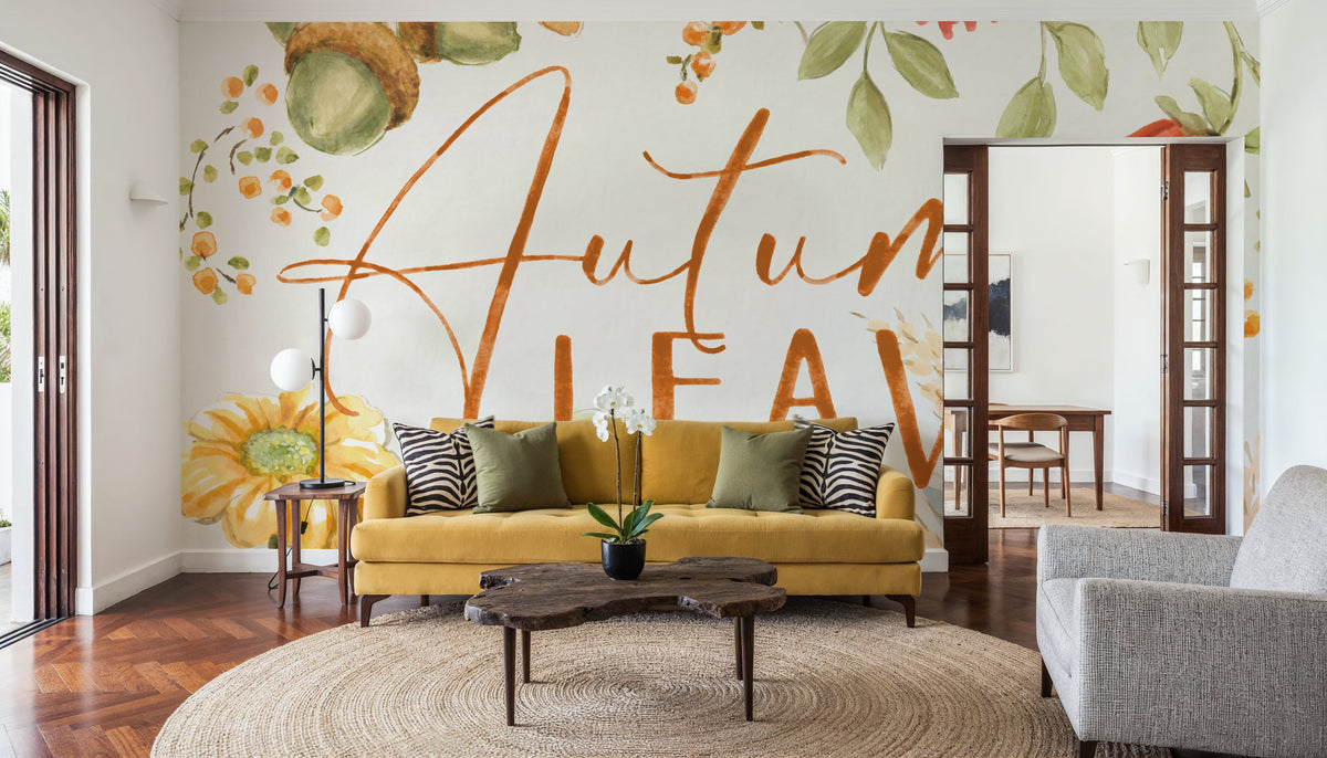 Harvest Wishes VIII Mural Wallpaper - room preview 02