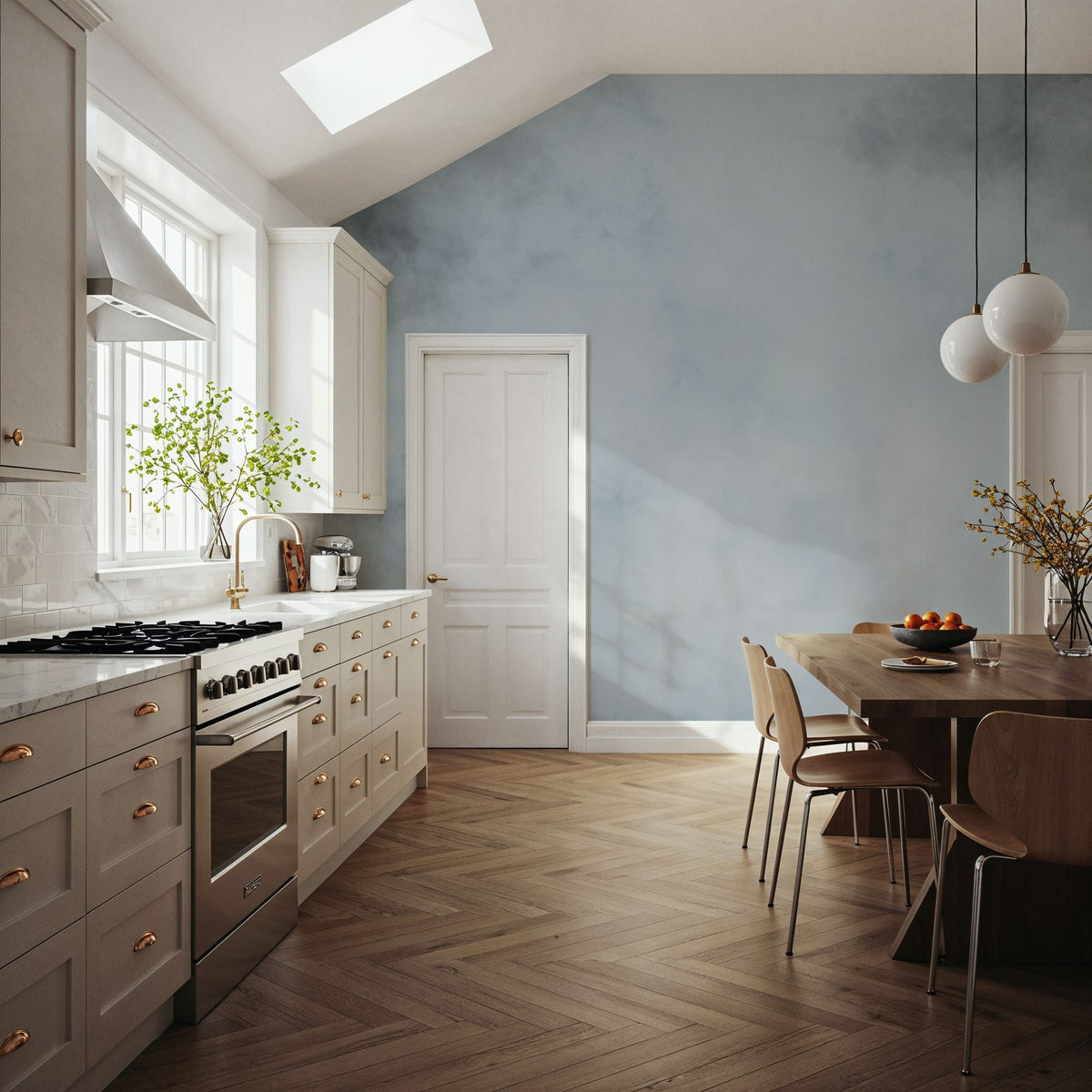 Soft Fog, Sky Mural Wallpaper - room preview 02
