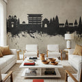 Pandharpur India Skyline Concrete Mural Wallpaper - room preview 02