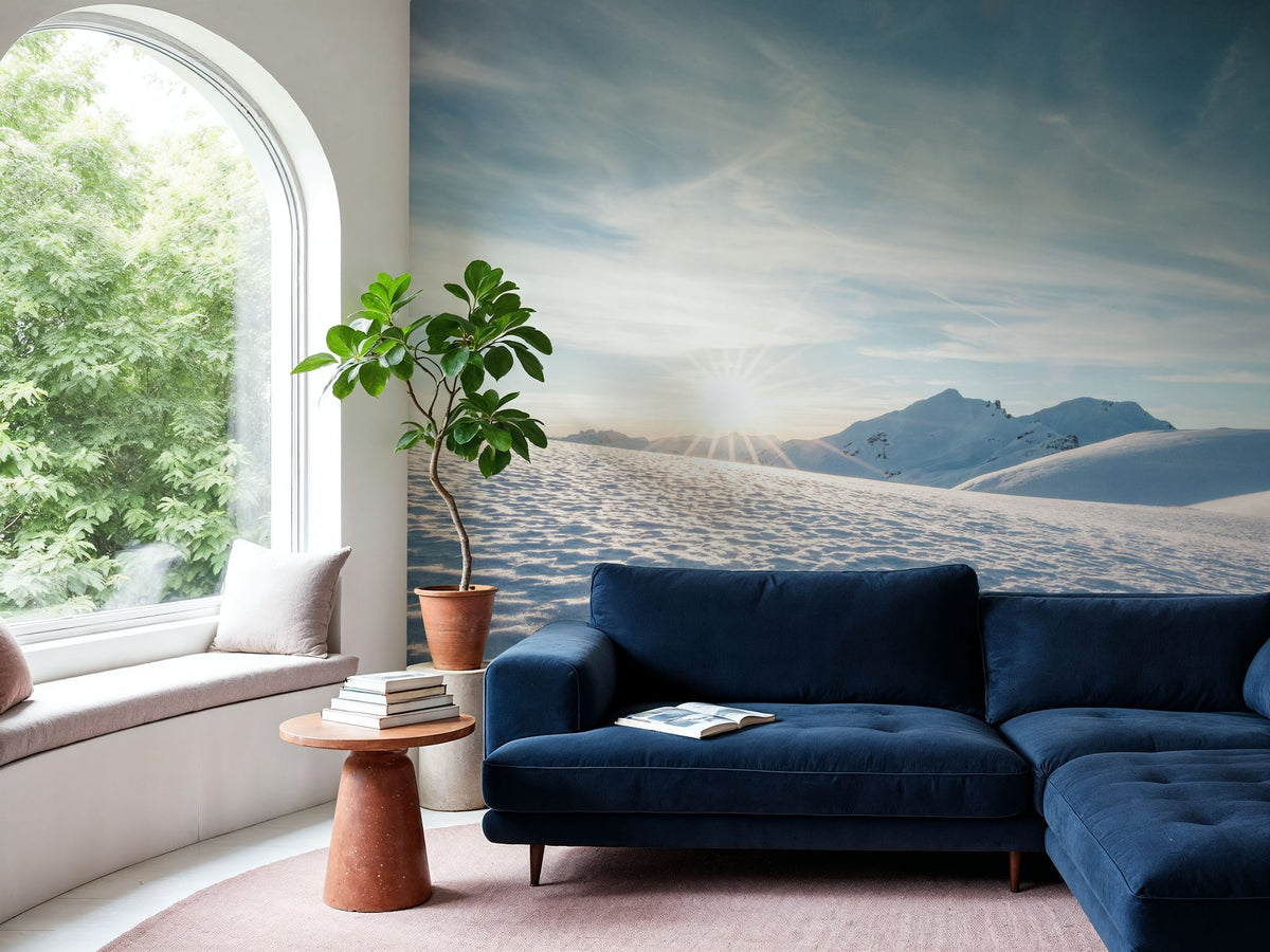 Arlberg Winter Mural Wallpaper - room preview 02