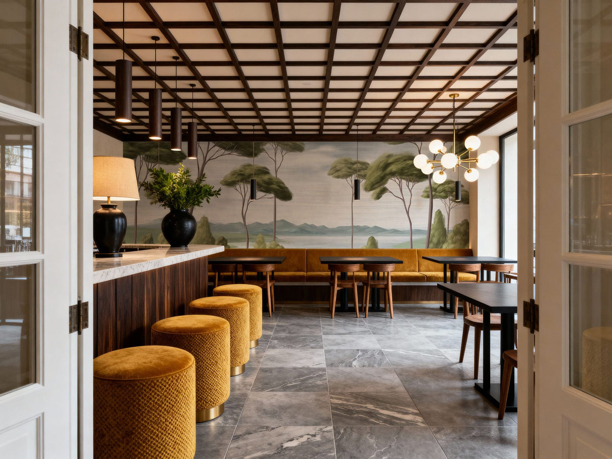Verdant Horizon, Glade Mural Wallpaper - room preview 02