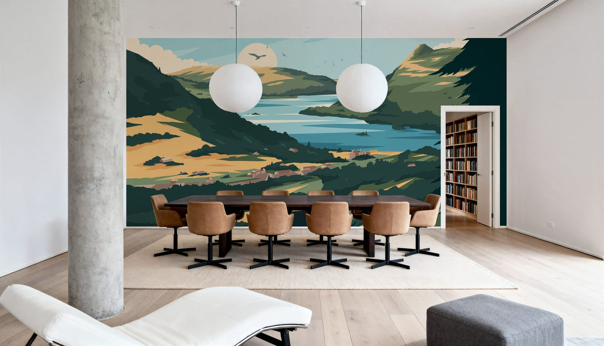 Travel Lake Windermere Mural Wallpaper - room preview 02