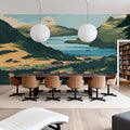 Travel Lake Windermere Mural Wallpaper - room preview 02