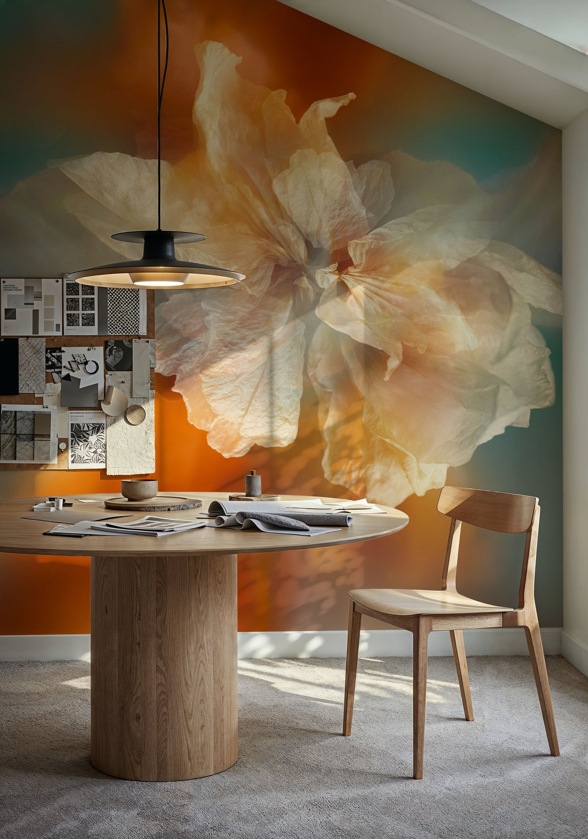 Serendipity Flower Mural Wallpaper - room preview 02