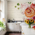 Books and Blooms II Mural Wallpaper - room preview 02