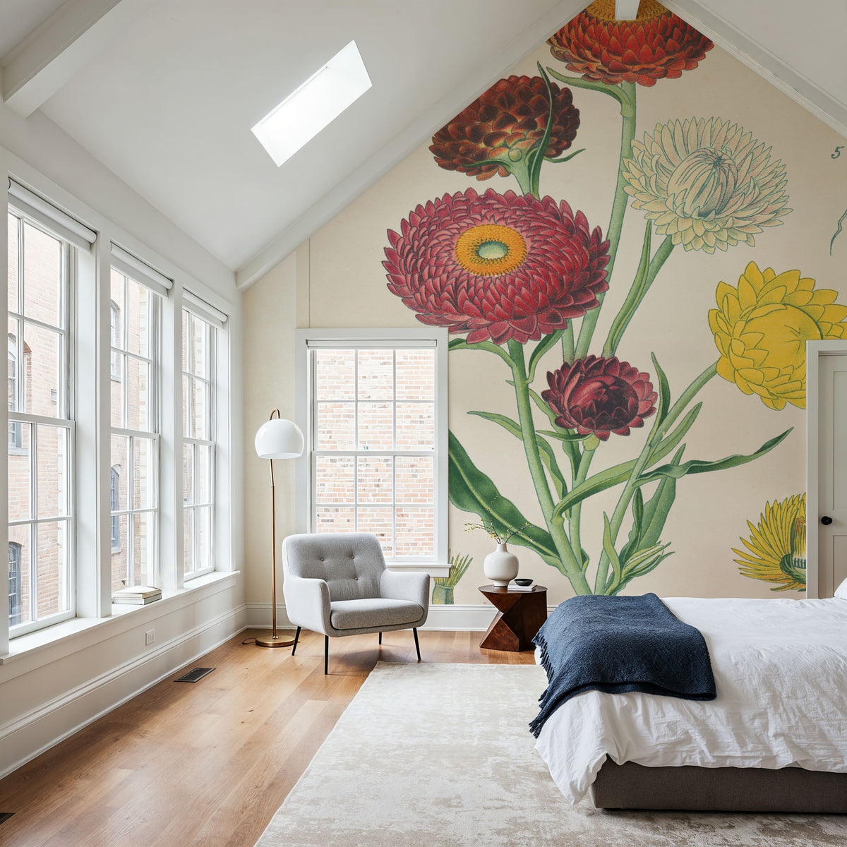 Flower Market Chart I Mural Wallpaper - room preview 02