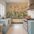 Tulip Friends I Mural Wallpaper - room preview 02