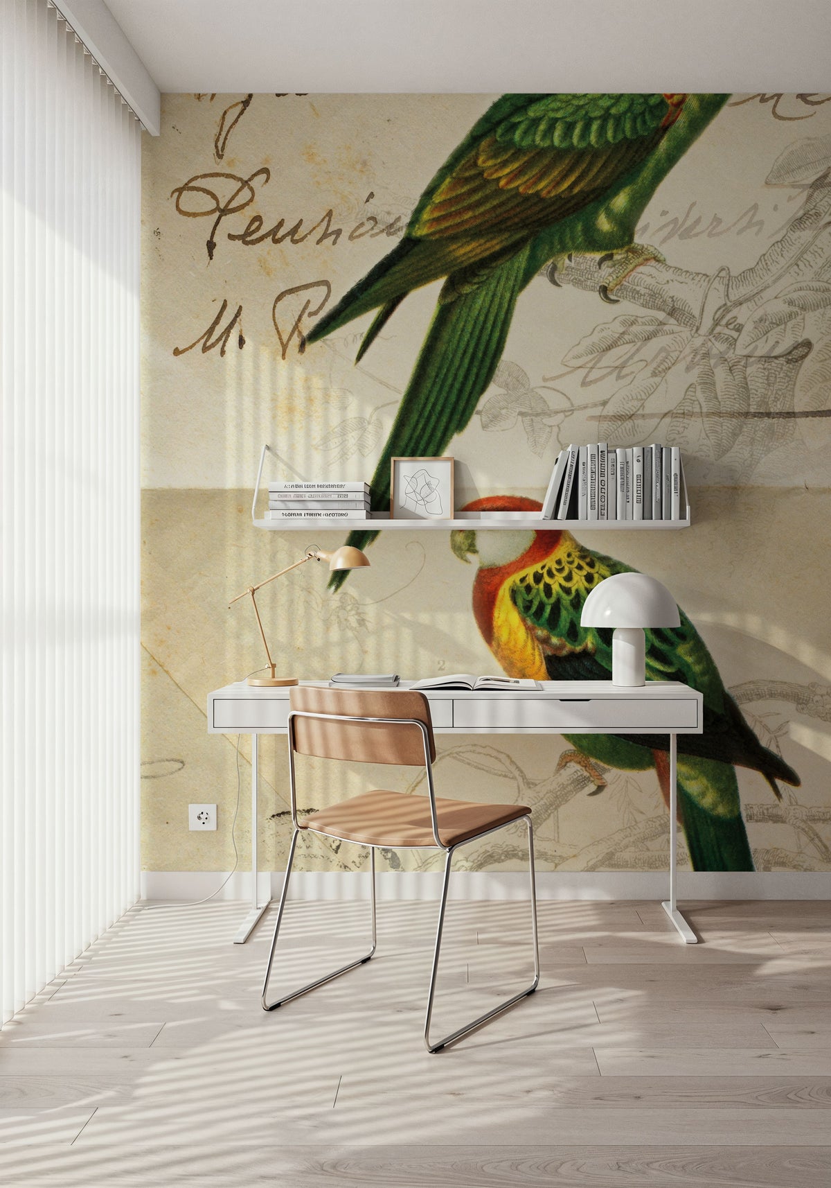 Pretty Bird III Mural Wallpaper - room preview 02