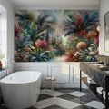 Lush Tropical Eden Mural Wallpaper - room preview 02