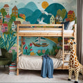 Coastal Village Mural Wallpaper - room preview 02