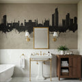 Karachi Pakistan Skyline Concrete Mural Wallpaper - room preview 02