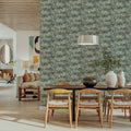 Tree Bower, French Green Mural Wallpaper - room preview 02