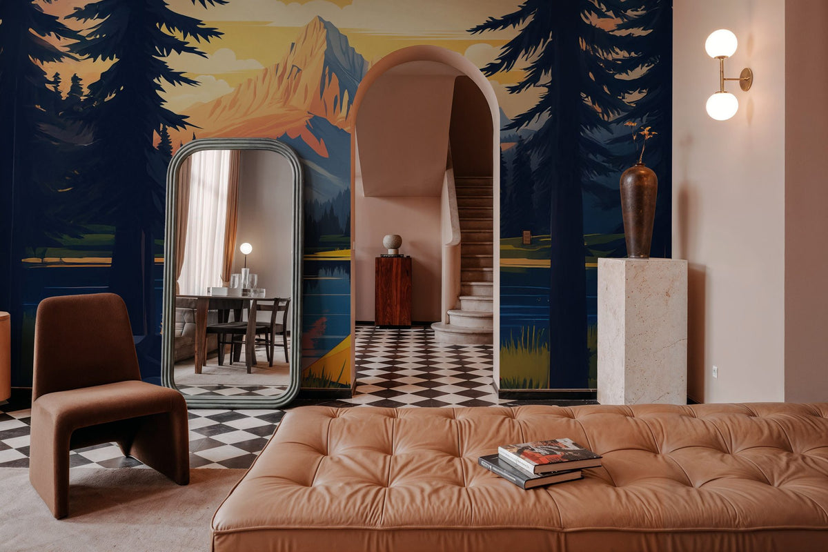 Travel Banff in Fall Mural Wallpaper - room preview 02