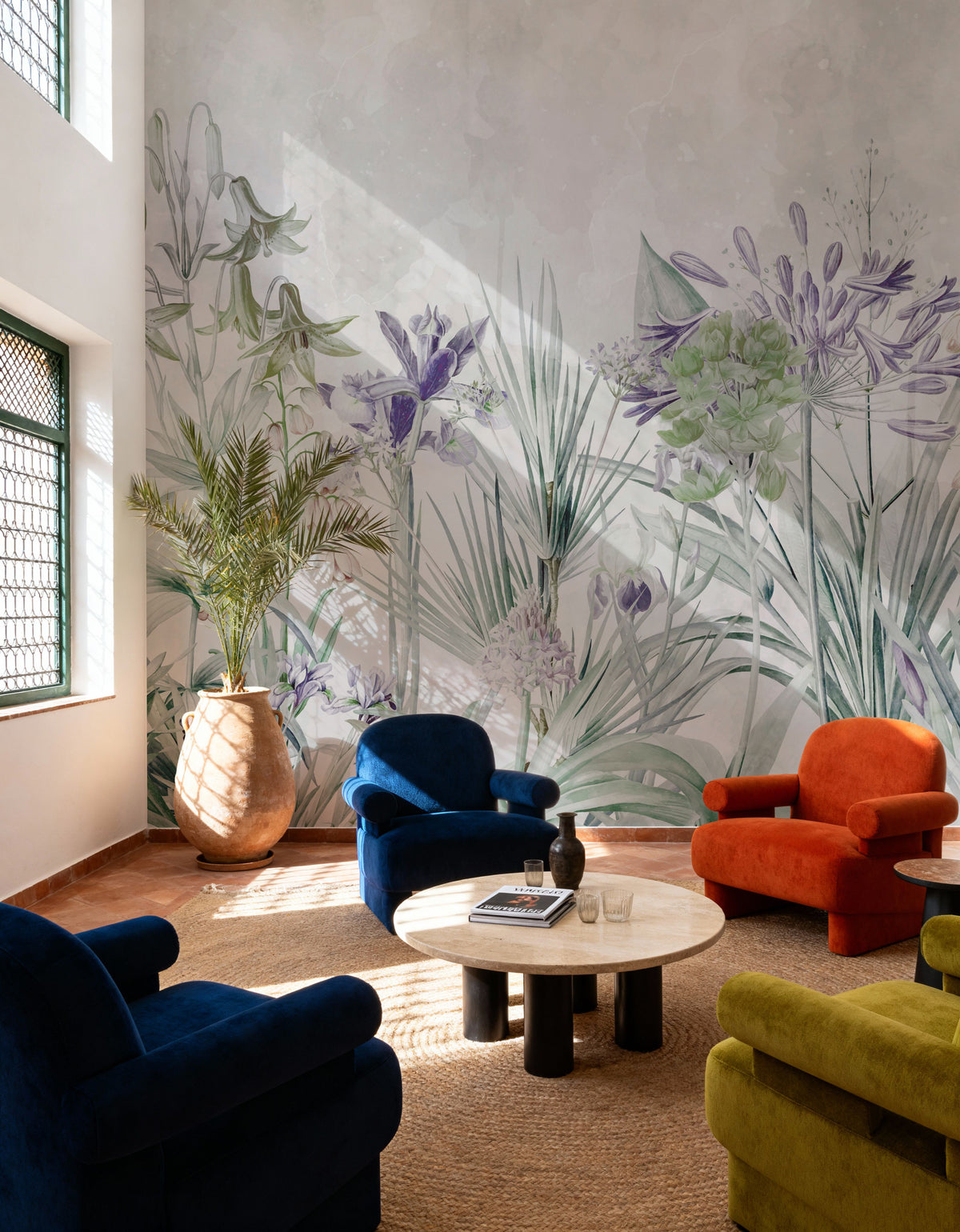 Field of Dreams Deep Purple Mural Wallpaper - room preview 02