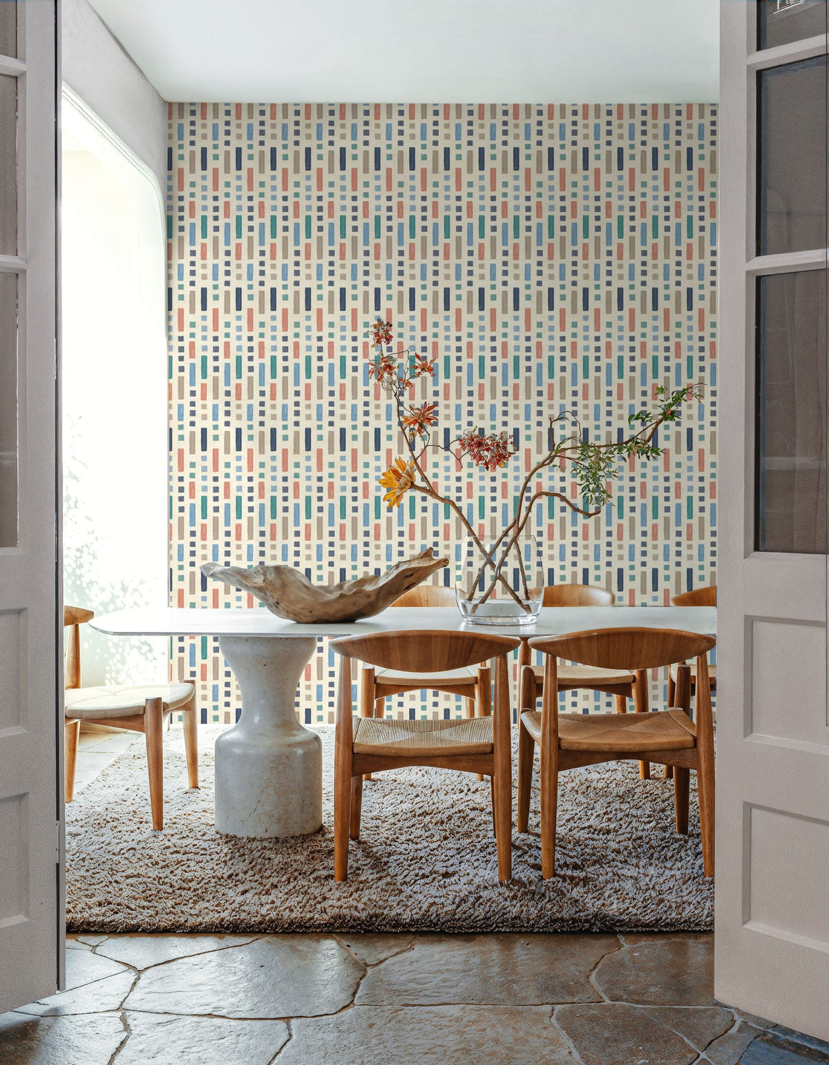 Coastal Signals Mix Mural Wallpaper - room preview 02