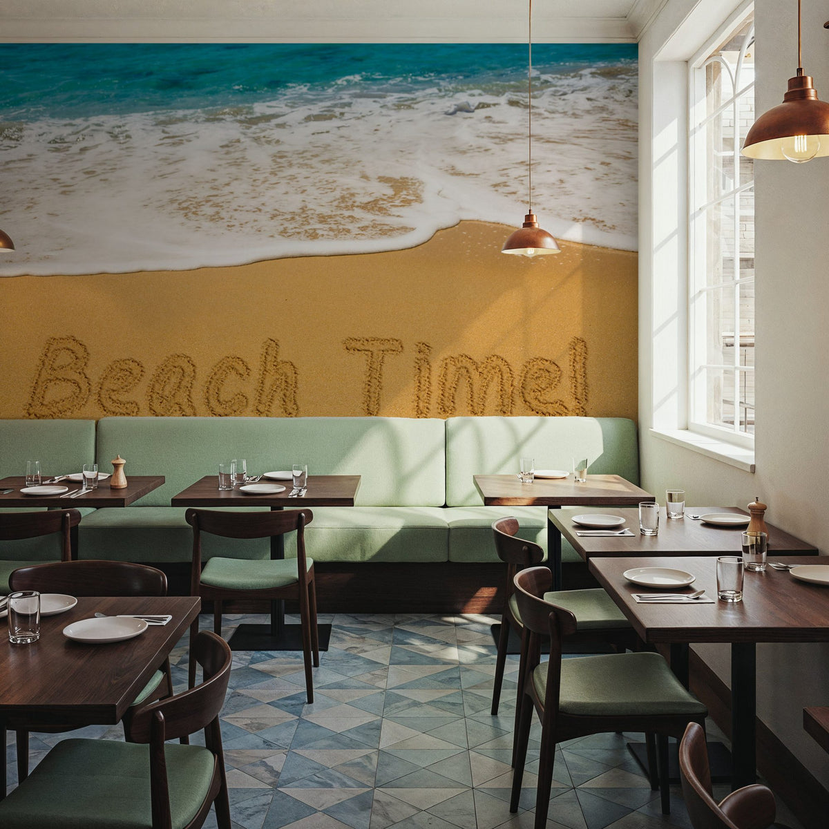 Beach Time Mural Wallpaper - room preview 02