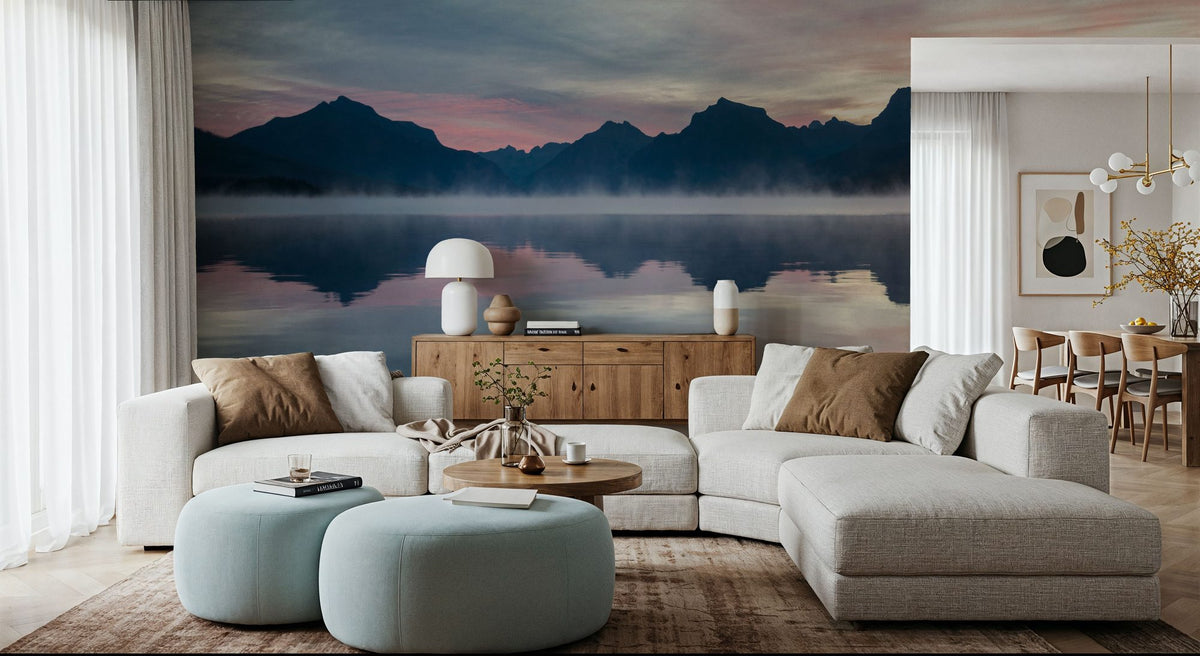 Lake Sunrise Mural Wallpaper - room preview 02