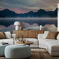 Lake Sunrise Mural Wallpaper - room preview 02