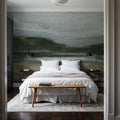 Misty River Valley Mural Wallpaper - room preview 02