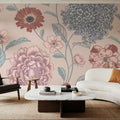 Victorian Flowers Mural Wallpaper - room preview 02