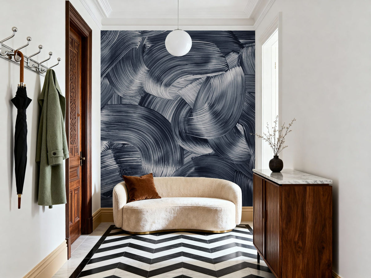 Oceania Brush Strokes Mural Wallpaper - room preview 02
