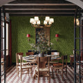 Hydrangea, Lime Mural Wallpaper - room preview 02