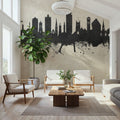 Plymouth England Skyline Concrete Mural Wallpaper - room preview 02