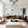 Pen and Ink Flowers I Mural Wallpaper - room preview 02