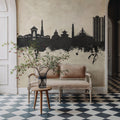 Kathmandu Nepal Skyline Concrete Mural Wallpaper - room preview 02