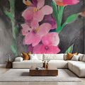 Midnight Blooms II Mural Wallpaper - room preview 02