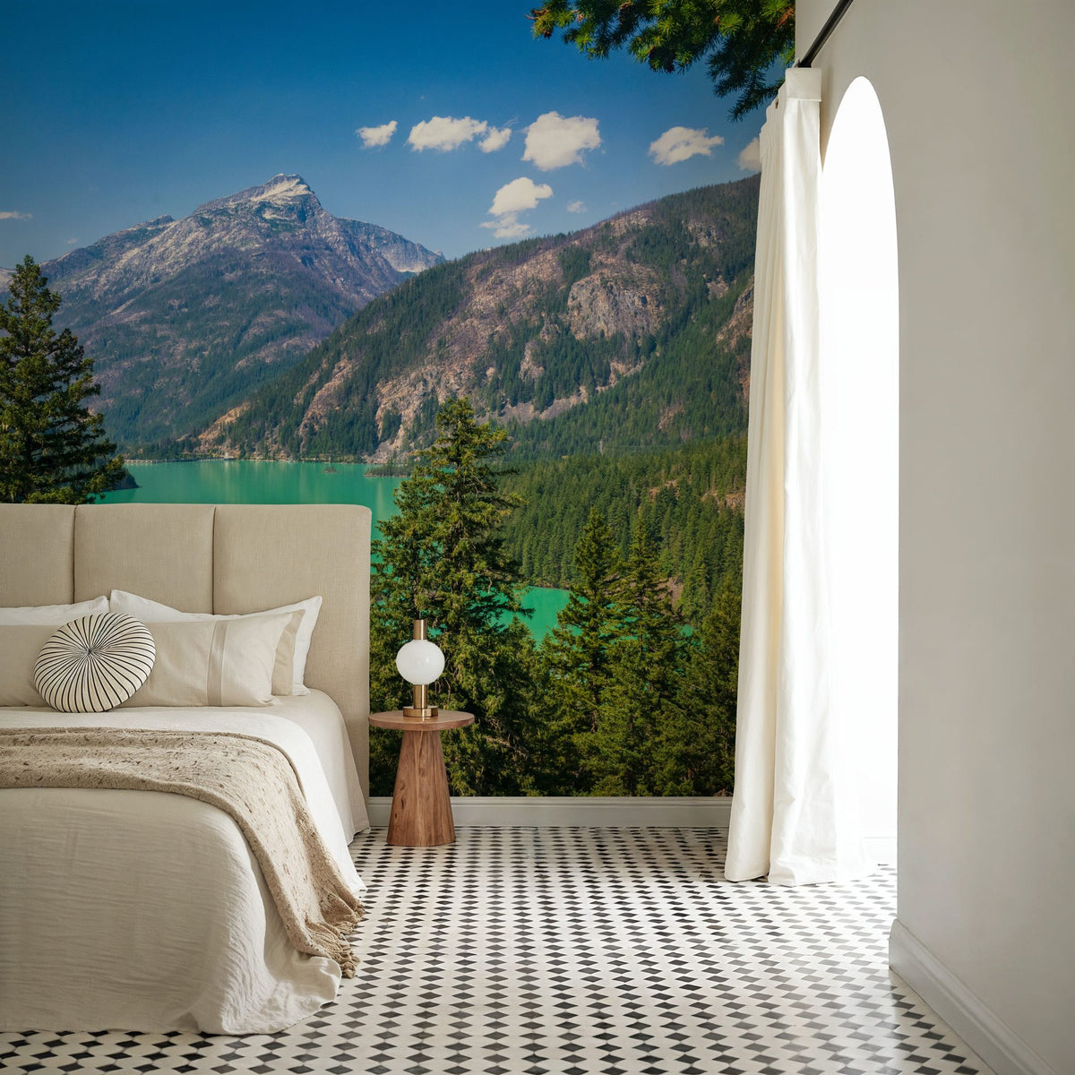 Diablo Lake I Mural Wallpaper - room preview 02