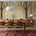 Down to the Woods Autumn Mural Wallpaper - room preview 02