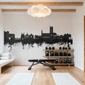 Tewkesbury England Skyline Blck & White Mural Wallpaper - room preview 02