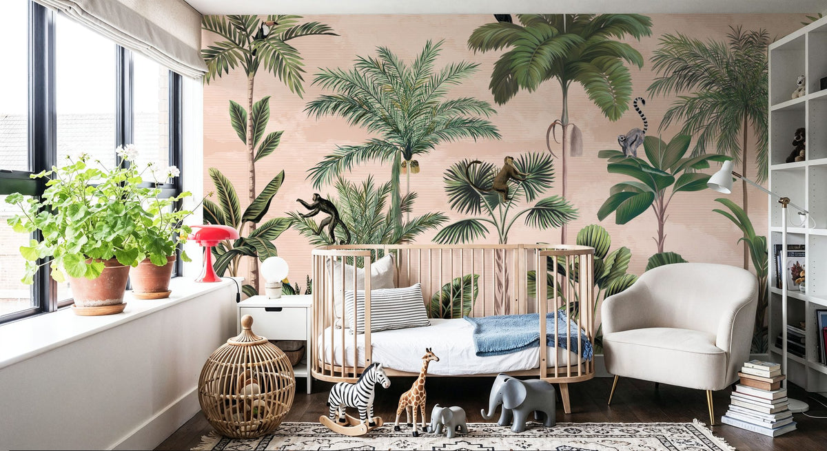 Jungle Delight, Sand Mural Wallpaper - room preview 02