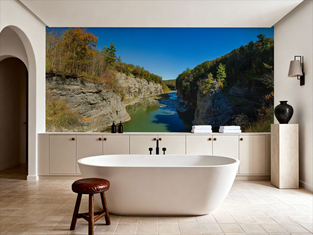 Follow Rivers Mural Wallpaper - room preview 02